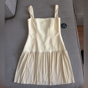 Nookie Desiree Mini Pleated Lemon Dress